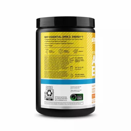 Optimum Nutrition Essential AMIN.O. ENERGY + Electrolytes *new* Sun-kissed Citrus 0.63 lb (30 Servings) Philippines | 62084-ZEYM