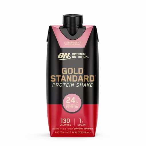 Optimum Nutrition GOLD STANDARD® Ready To Drink Protein Shake *new* Strawberry 12 Cartons (12 Servings) Philippines | 10638-EOLC