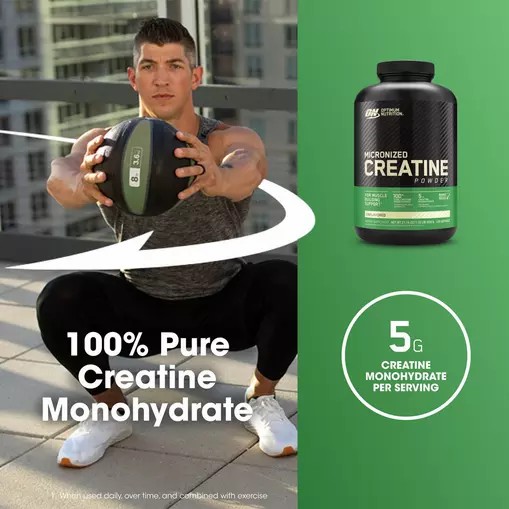 Optimum Nutrition Micronized Creatine Powder Unflavored 1.32 lb (120 Servings) Philippines | 63948-GNTU