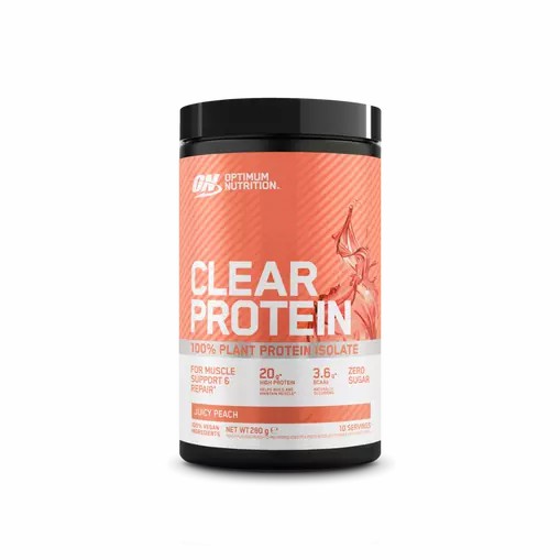 Optimum Nutrition ON Clear Protein 100% Plant Protein Isolate Juicy Peach 280 grams (10 Servings) Philippines | 74681-VRJO